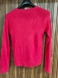 hot red sweater