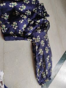 High Nack With Frill,20 Inch Puff Sleeve