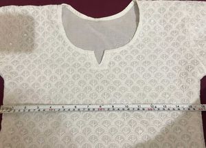 Elegant White Sequin Kurta