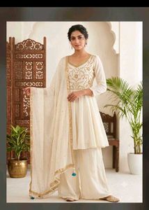 Elegant White Kurta Set with Dupatta