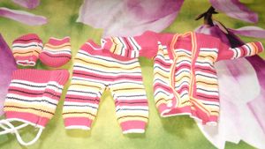 2 Baby Swaters Full Set Different Colours Same Siz