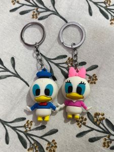 Cute Donald & Daisy Duck Keychains