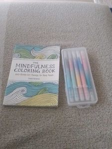 Mindfulness Coloring Book & Pens
