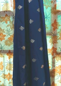 Teal Dupatta with Gold Print