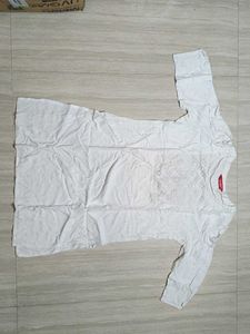Elegant White Kurta with Embellishment