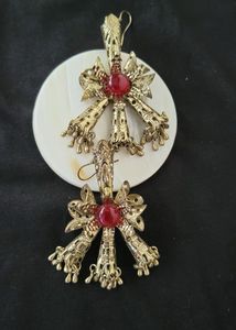 Antique red cabochon Earrings
