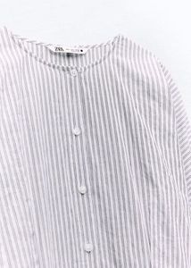ZARA Striped Button-Up Tunic🤍