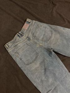ZARA Light Wash Wide Leg Jeans