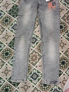 Stylish Acid Wash Denim Jeans