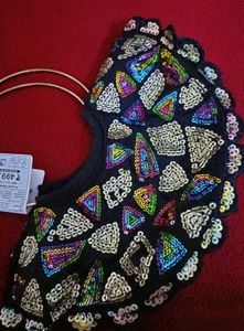 Festive Handbag/ Clutch Bag - black
