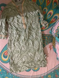 Light Green Printed Kurta