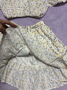 cute white set skirt