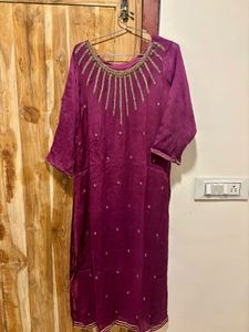 Elegant Silk Kurta Set with Dupatta
