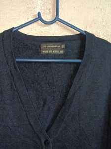 Classic Navy Blue Cardigan Sweater