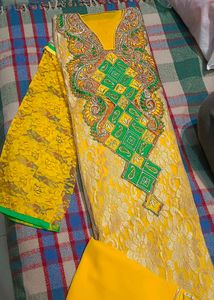 Yellow Net Suit
