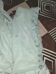 Elegant Light Blue Embroidered Kurta Set