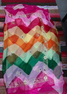Vibrant Leheriya Saree