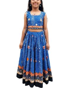Blue Ethnic Lehanga Choli Set