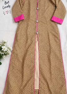 ethnic kurtaskirt festival vibe pink and gold