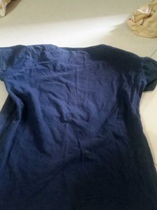 Navy Blue Panda Graphic T-Shirt