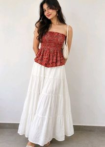 Bohemian Tiered Maxi Skirt