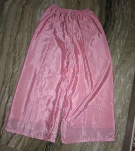 Pink Mirror Work Kurta with Palazzo Pants