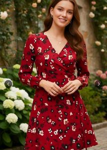 Berrylush Women V-Neck Wrap Mini Dress