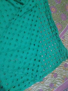 Elegant Green Cotton skirt