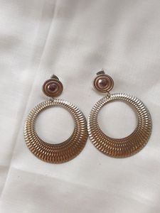 Set Of 5 Gold Plated Earrings