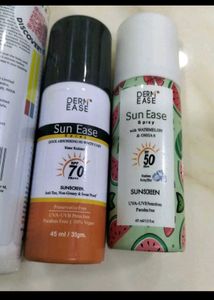 Sunscreens different brands 1pc
