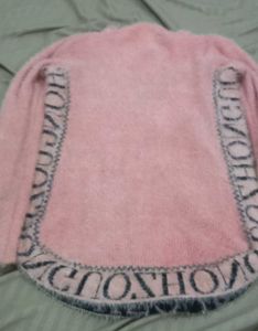 Cozy Pink Fuzzy Sweater