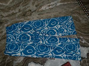Blue &amp; White Printed Cord Set