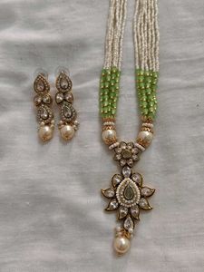 necklace with earrings