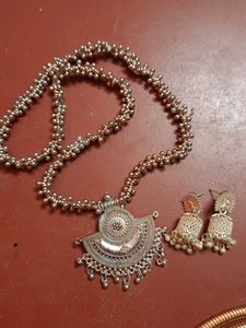 Ethnic Necklace & Earrings Set