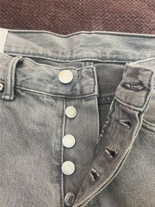 Grey Straight Leg Jeans