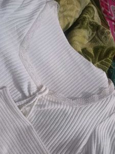 High Waisted Flare Jeans with white top