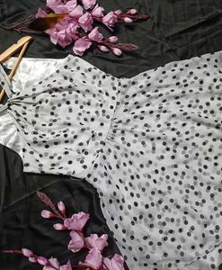 Chic Polka Dot Halter Dress