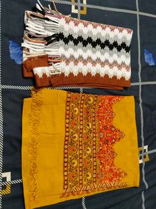 Beautiful Ethnic woolen stole of 2 sets