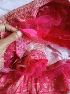 Girls pattu pavada frock type