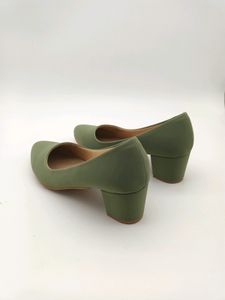 Sage Green Block Heels