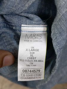 mark &amp; spencer regular fit linen shirt