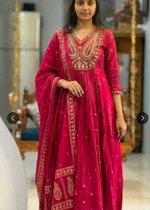 Elegant Pink Kurta Pant dupatta set