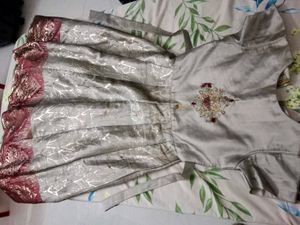 Elegant Girls' Embellished Dress