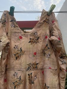 Floral Print Long Kurta