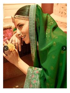 Mitera Green Saree