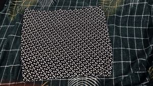 Stylish Black & White Geometric Print Skirt