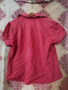 Charming Pink Ruffled Button-Up Top