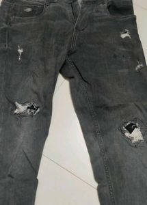Grey Ripped Jeans