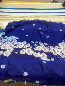 Beautiful Blue dupatta with Floral Print