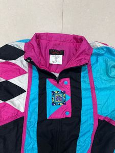 Retro Color Block Windbreaker Jacket 🇺🇸